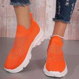 Dress Shoes Mesh Tennis Mid Heels Women Sport Comfortable Breathable Classic Bling Sneakers Autumn 2023 Running Hiking Walking