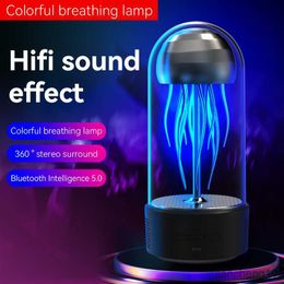 Portable Speakers Mobile Mechanical Jellyfish Bluetooth Mini Creative Speaker Home Desktop Ornaments Wireless Octopus Outdoor Subwoofer Gift R230727