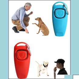 Dog Training Obedience Pet Whistle And Clicker Puppy Stop Barking Aid Tool Portable Trainer Pro Homeindustry Dhvdm Drop Delivery Hom Dhq2J