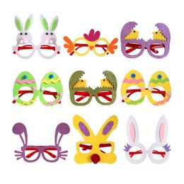 Party Games Crafts Easter Glasses Cartoon Accessories Funny Props Childrens Decorations Rabbit Eggshells Coloured Eggs Eyeglass Frame Dhiga