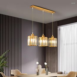 Pendant Lamps Nordic Creative Crystal Chandelier For Living Room Bedroom Kitchen Indoor Lighting Home Decoration E27 Power