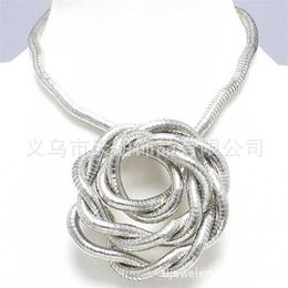 Silver bendy snake necklace diameter 5mm length 90cm35 235Y