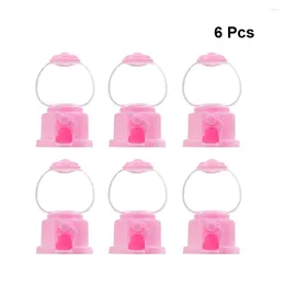 Storage Bottles 6pcs Gumball Machine 3. Inch Vintage Phones Bubble Bank For Kids Party Favors ( )