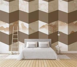 Wallpapers Decorative Wallpaper Chinese Ink And Wash Abstract Background Wall Painting