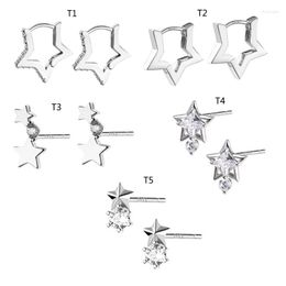 Stud Earrings Simple Five-pointed Star Small Piercing Fashion Jewellery