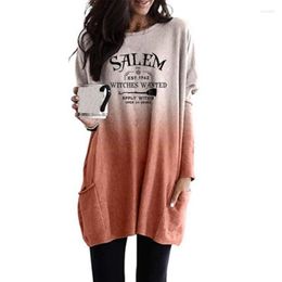 Women's Hoodies Halloween Witch Autumn Winter Women Dress Hoodie Long Sweatshirts 2023 Patchwork Fashion Female Pullovers Tops Causal