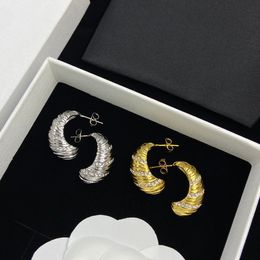 Designer Earrings Cowl Bag Earrings Women's Light Luxury With Diamonds Premium Feeling Earrings Unique Personalised Studs Jewellery
