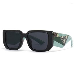 Sunglasses Luxury Big Frame Square Women For Men 2023 Trending Brand Designer Sun Glasses Fashion Vintage Punk Cool Shades UV400