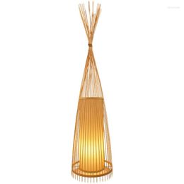 Floor Lamps Chinese Style Bamboo Lamp Living Room Tea Study Homestay Light Luxury Japanese Retro Zen
