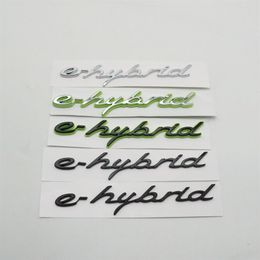 Per E-hybrid Emblem Car Logo Sticker Side Fender Lettera Badge Decal Targhetta310Z