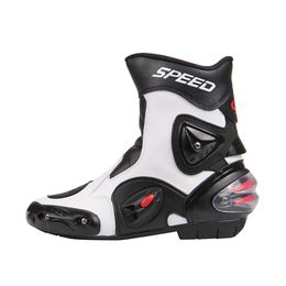 Ankle joint protection motorcycle boots Pro-Biker SPEED boots for motorcyle Racing Motocross Boots BLACK RED WHITE292j