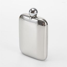 Hip Flasks 304 Stainless Steel Shaped Flask Square 6oz Portable Spherical Cap Wine Pocket