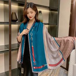 Scarves Internet Celebrity Silk Scarf Women's All-Matching Cheongsam Shawl Outdoor Travel Spring And Autumn Retro Thin Fashion Summe