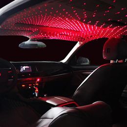 Mini LED Car Roof Star Night Lights Projector Interior Ambient Atmosphere Galaxy Lamp Christmas Decorative Light2298