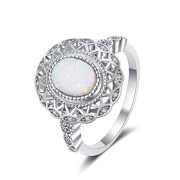 2023 Fashion S925 Sterling Silver Small Fresh Australian Gem Ring Europe and America Versatile Personality Diamond opal Ring