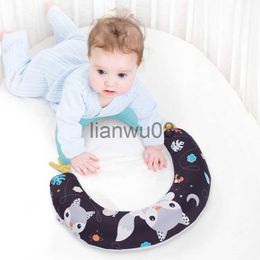 Pillows Cartoon Baby Pillow Tummy Time Pillow Toy Sensory DoubleSided Animals Baby Pillow Portable Travel Ushaped Pillow Infant Pillow x0726