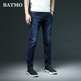 Men's Jeans Batmo arrival high quality elastic slim men men's skiny grey jeans menplus-size 28-40 Y809 210318 L230726