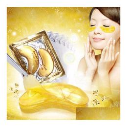 Other Health Beauty Items Gold Crystal Collagen Eye Mask Sale Eyees For The Anti Dark Circle Remove Black Face Care Drop Delivery Dhx4U