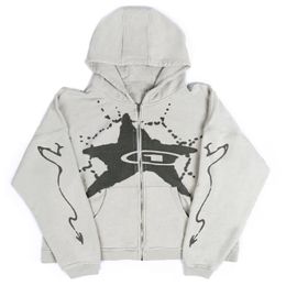 Men's Hoodies Sweatshirts Winter Hip-hop Oversized Print Design Hooded Sweater Men and Women Ins Autumn and Winter Loose and Warm All-match Hoodie 230726