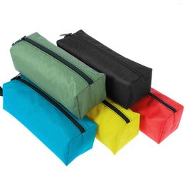 Storage Bags 5Pcs Small Heavy Duty 1680D Waterproof Oxford Cloth Tool Pouch Zipper Bag Home Organiser With Handle