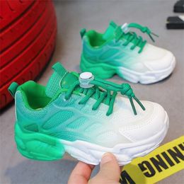 Kid's sports shoes, boys' new spring and autumn mesh breathable casual shoes, girls' fashionable running shoes