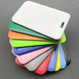 Card Holders Plasstic Women Men ID Holder Wallet Fashion Student Bus Business Slide Cover Bag Pouch Case