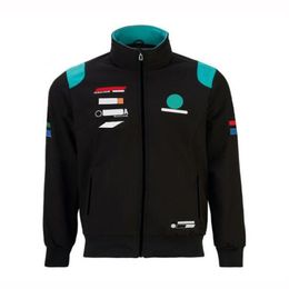 2021 Formula One racing suit joint car LOGO team suit F1 customized zipper riding waterproof sweater jacket jacket warm fleece mid220y