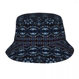 Berets Autumn Bob Hats Bohemian Weaving Ethnic Style For Unisex Fisherman Cap Reversible Cotton Bucket Hat Outdoor