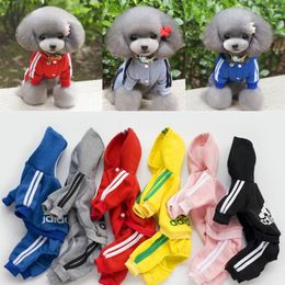 Dog Apparel Winter Warm Pet Clothes Soft Cotton Four-legs Hoodies Outfit For Small Dogs Chihuahua Pug Sweater Clothing Puppy Coat Jacket