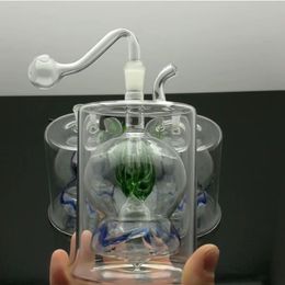 Glass Pipes Smoking blown hookah Manufacture Hand-blown bongs Big Belly Colourful Ball Philtre Glass Water Smoke Bottle