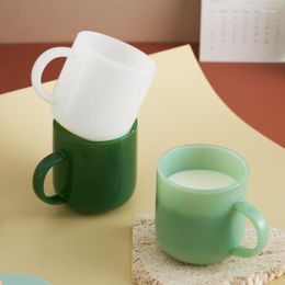 Wine Glasses Jade Glass Cup Retro Green High Borosilicate Heat Resistant Tea Cups Coffee Mug Drinkware Dinking Milk Water