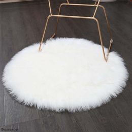 Carpet 3030CM Soft Artificial Sheepskin Rug Chair Cover Bedroom Mat Wool Warm Hairy Seat Textil Fur Area Rugs 230725