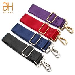 Bag Parts Accessories Nylon Shoulder Strap Wide Spare Pure Colour Womens Messenger Straps 230725