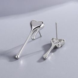 Dangle Earrings Fshion Asymmetric Love Heart Irregular Personality Ear Ring For Women Girl Holiday Jewelry Gifts