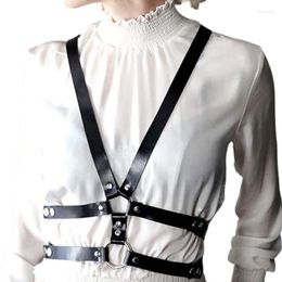 Belts EagleKu Sexy Lingerie Women Harness Wedding Garter Goth Clothes Leather Suspenders Body Bondage Woman Garters Belt