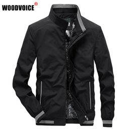 Mens Jackets Men Bomber Jacket Casual Stand Collar Zipper Slim Fit Blazer Spring Autumn Thin Male Windbreaker M5XL 230726