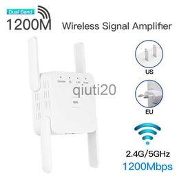 Routers 5G Wifi Reapter Wifi Amplifier 1200Mbps Wireless Home Wi-Fi Singal Booster 2.4G Long Ranger Wi Fi Extender Internet Repiter x0725