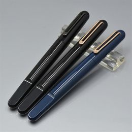 Luxury M Pen Magnetic Shut down cap Roller ball pens Black Resin and Plating carving stationery office school supplies As Gift307t