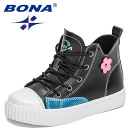 BONA New Designers Children's Sneakers High Top Basketball Sports Shoes Child High Quality Running Shoes Kids Walking Footwear