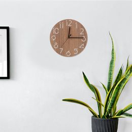 Wall Clocks Wooden Clock Home Decorative Hanging Living Room House Decorations Kitchen Operated Office Childrens