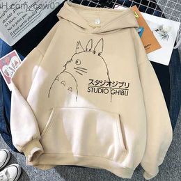 Men's Hoodies Sweatshirts Ghibli Totoro Hoody Men's Japanese anime role-playing Hoodie 90's Comic Chihiro Miyazaki Graphic Kawaii Sweatshirt Z230726