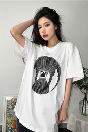 Men's T Shirts CAVEMPT CHECK EARTH PRINT CE SHORT SLEEVE TEE FOR MEN AND WOMEN'S DAY STYLE LOOSE CREW NECK HALF SLEEVES