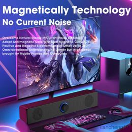 Portable Speakers Surround Sound Bar Wired Computer Speakers Stereo Subwoofer Soundbar for Desktop Laptop PC TV Mini Speaker Home Theater System R230727