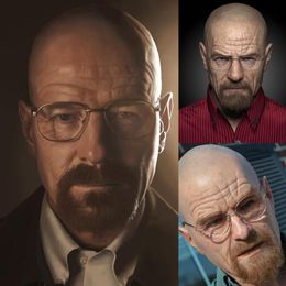 Factory Outlet Other Event & Party Supplies Movie Celebrity Latex Mask Breaking Bad Professor Mr White Realistic Costume Hallowee254v