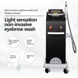 Professional Black Technology Light Non-Invasive Laser Eyebrow Washing Machine Tattoo Removal Picosecond Freckle Instrument