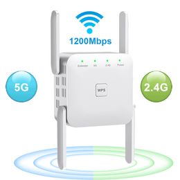 Routers Wifi Repeater Wi-Fi Range Extender Wifi Signal Amplifier 5G Wireless Wi Fi Repeater Increases Wifi Range Powerful 5ghz Booster 230725