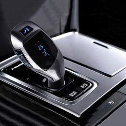 Hands Bluetooth Car Kit Wireless Fm Transmitter Radio Adapter FM Modulator MP3 Player TF Card USB Car Lighter Charger215W