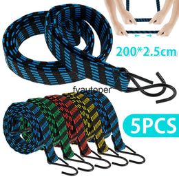 5PCS Car Bicycle Accessories Elastics Rubber Luggage Rope Cord Hooks Bikes Tie Roof Rack Strap Fixed Band Hook282I