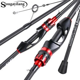 Boat Fishing Rods Sougayilang Fishing Rod 4 Section 2.1m UltraLight Carbon Fibre Pike Spinning and Casting Rod for Fishing with EVA Handle Pesca 230725