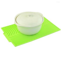 Table Mats Silicone Placemat Premium Heat Resistant Drying MatDish Cup Pad Dinnerware Mat Tableware Dishwasher Kitchen Accessories